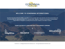 Tablet Screenshot of gondwanainternational.com